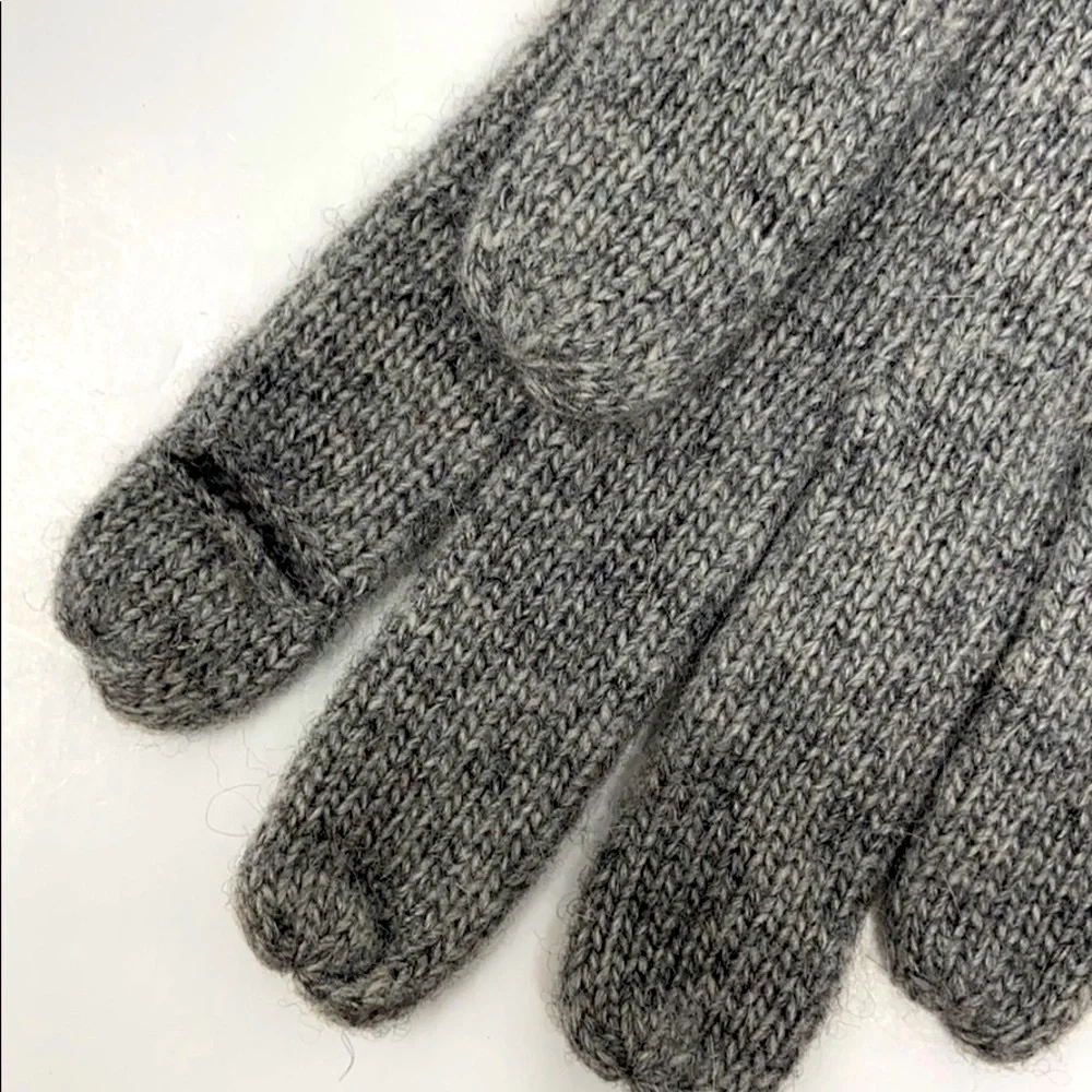 Portolano Cashmere-Wool Tech Gloves Touchscreen One Size Luxury NWT